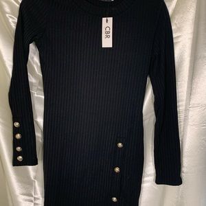 Long sleeve button dress